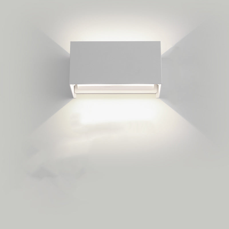 Rectangle Square Aluminum Living Wall Lamp