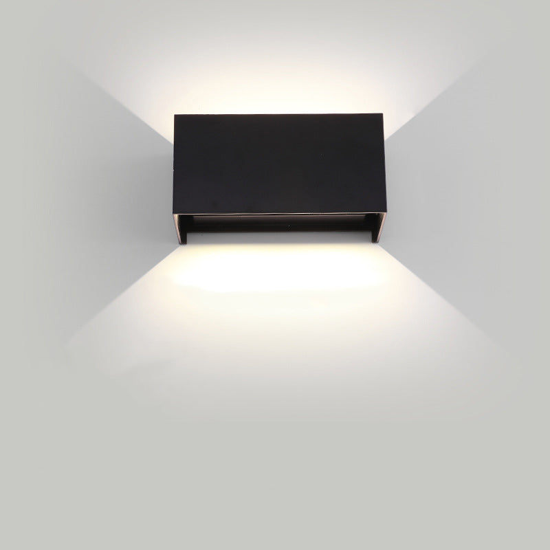 Rectangle Square Aluminum Living Wall Lamp