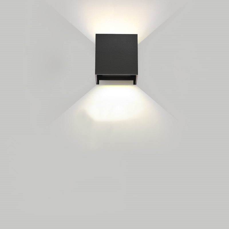 Rectangle Square Aluminum Living Wall Lamp