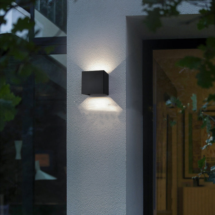 Rectangle Square Aluminum Living Wall Lamp