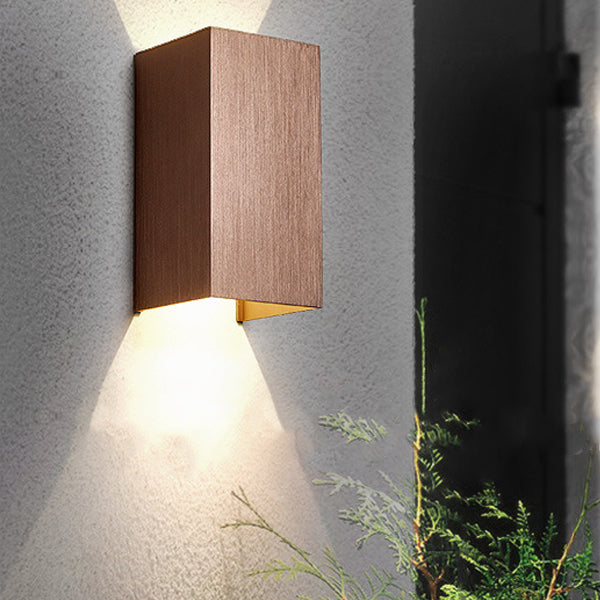 Rectangle Aluminum Living Room Wall Lamp