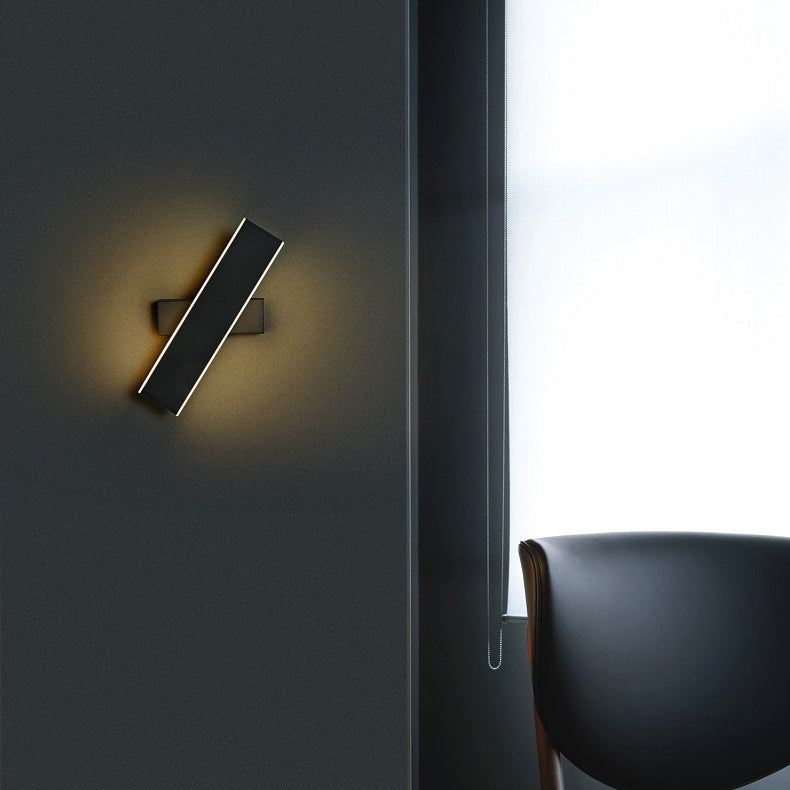 Rotatable Rectangle Acrylic Aluminum Wall Lamp