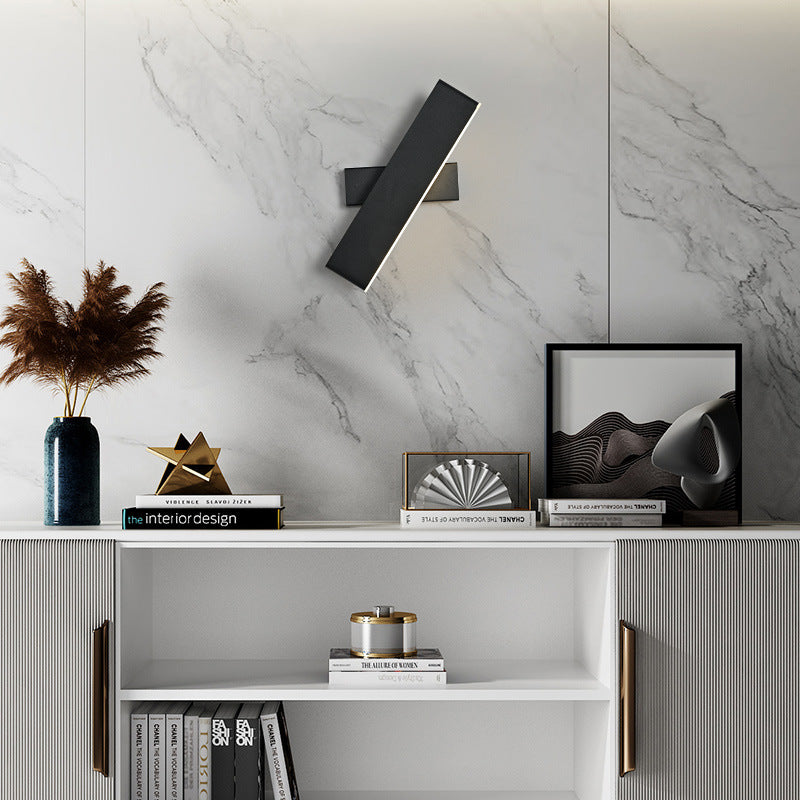Rotatable Rectangle Acrylic Aluminum Wall Lamp