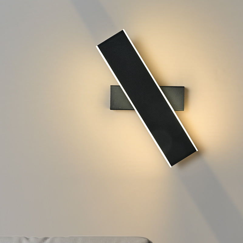 Rotatable Rectangle Acrylic Aluminum Wall Lamp