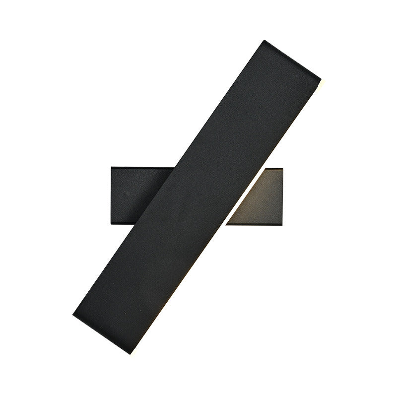 Rotatable Rectangle Acrylic Aluminum Wall Lamp