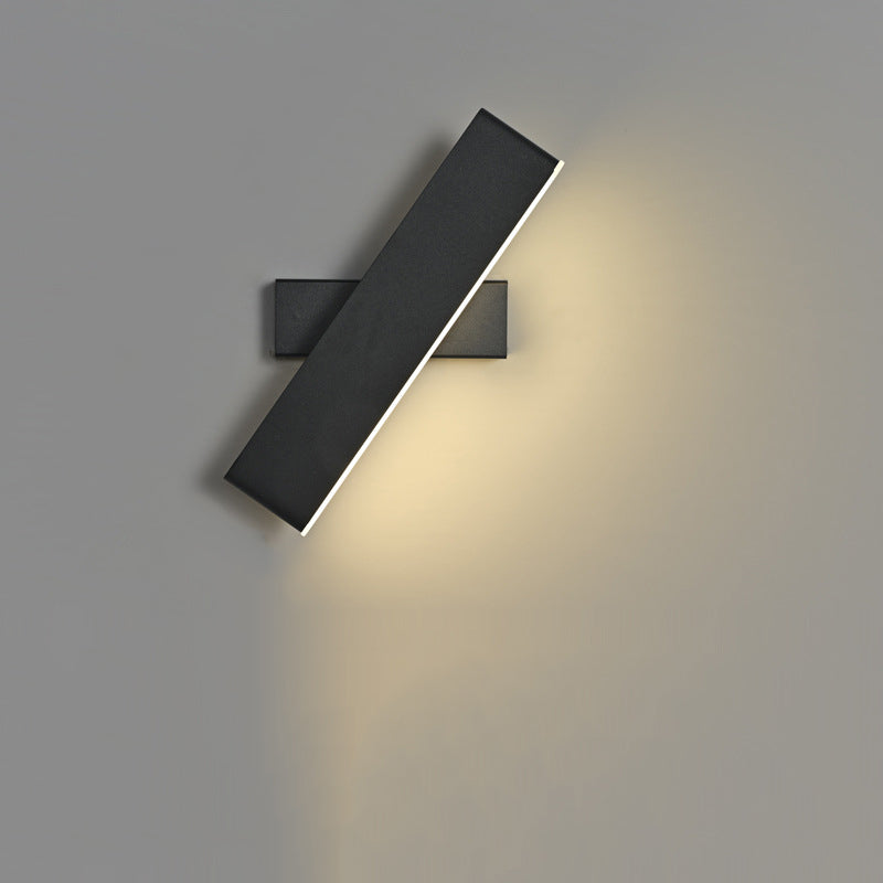 Rotatable Rectangle Acrylic Aluminum Wall Lamp