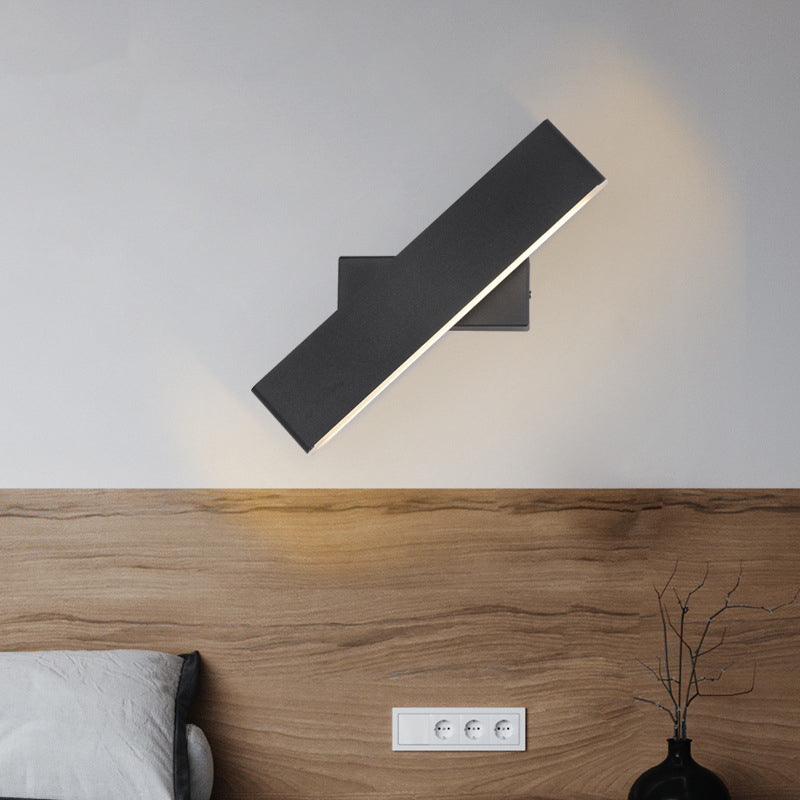 Rotatable Rectangle Acrylic Aluminum Wall Lamp