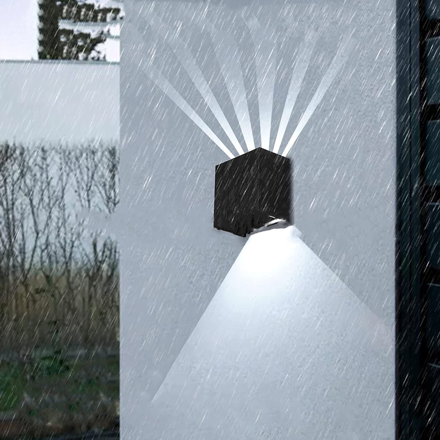 Square Aluminum Patio Outdoor Light