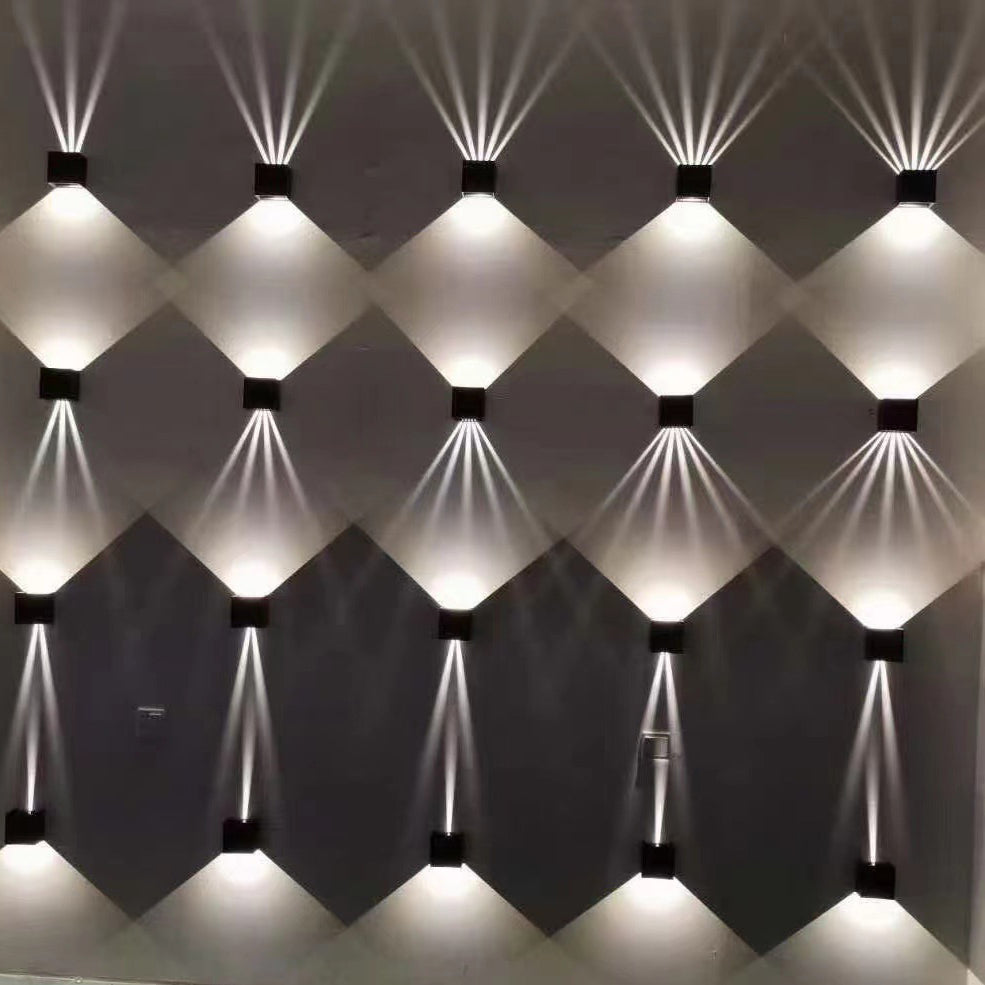 Square Aluminum Patio Outdoor Light