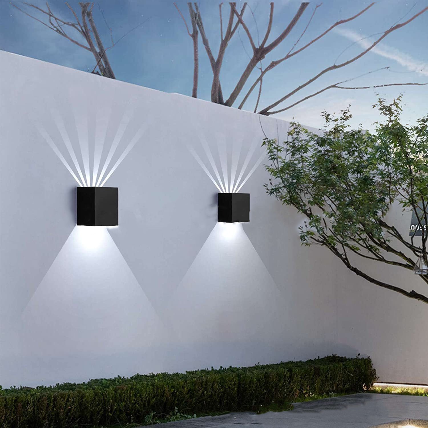 Square Aluminum Patio Outdoor Light