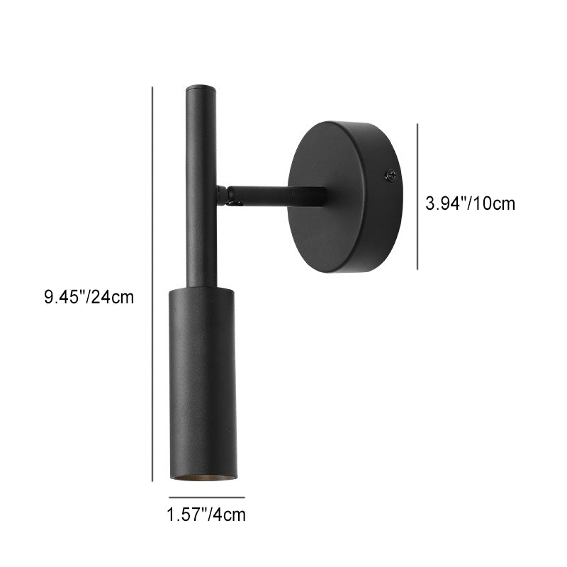 Round Cylinder Aluminum Living Wall Lamp