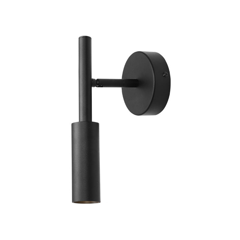 Round Cylinder Aluminum Living Wall Lamp