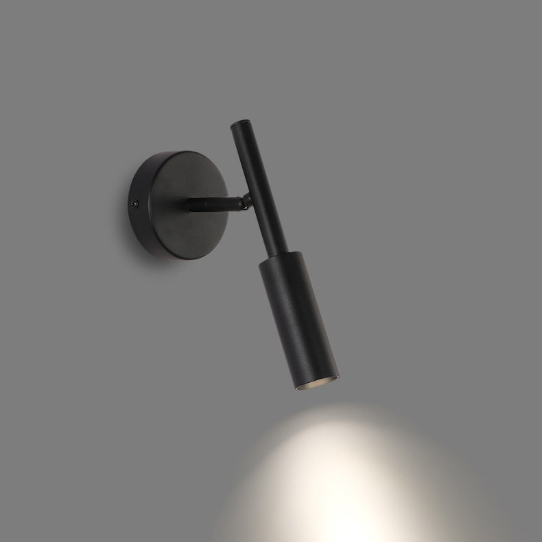 Round Cylinder Aluminum Living Wall Lamp