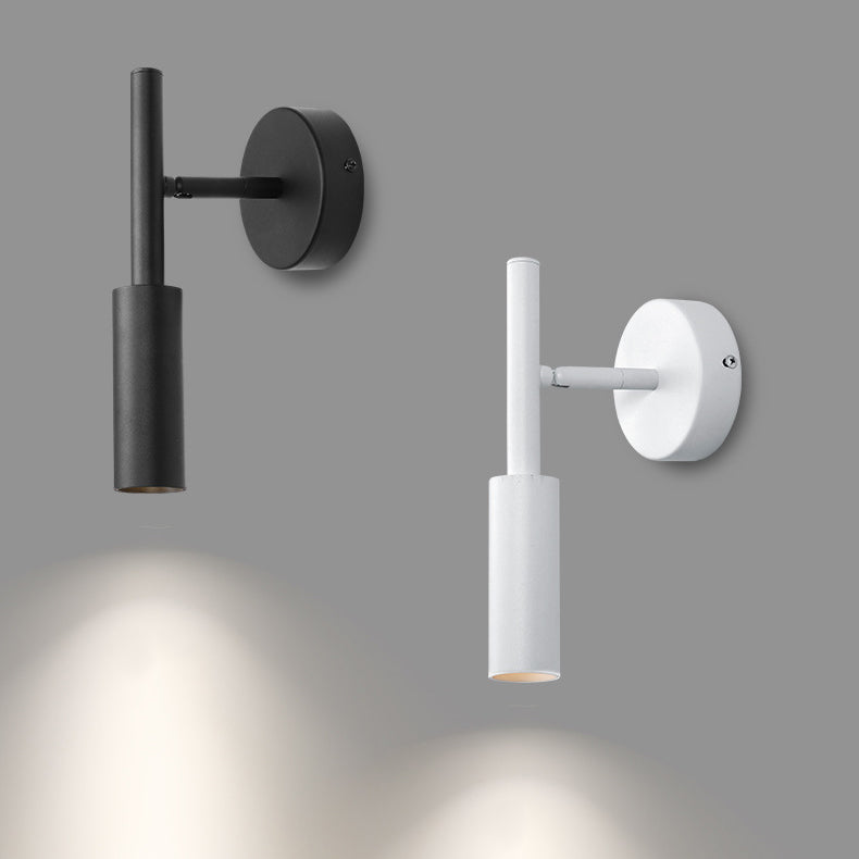 Round Cylinder Aluminum Living Wall Lamp
