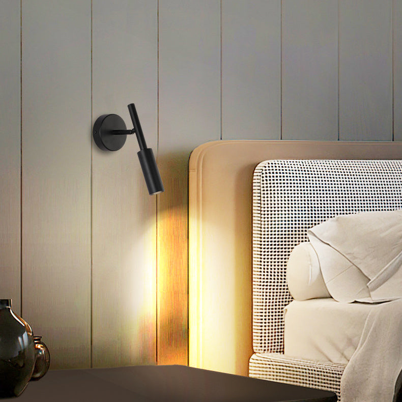 Round Cylinder Aluminum Living Wall Lamp