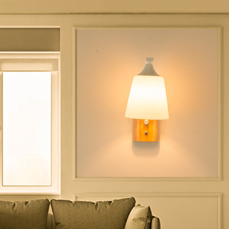 Hexagon Round Square Glass Wall Lamp