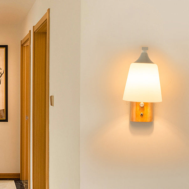 Hexagon Round Square Glass Wall Lamp