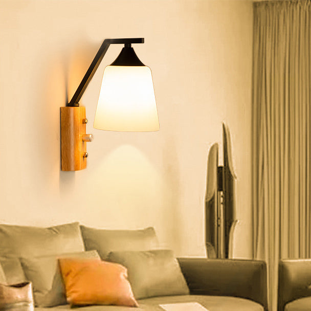 Hexagon Round Square Glass Wall Lamp