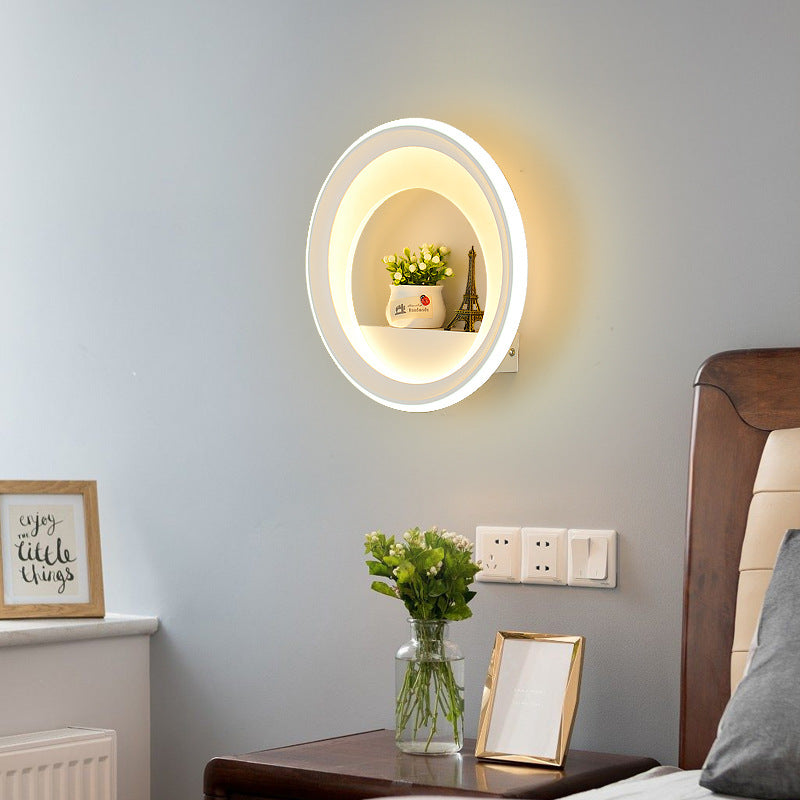 Round Planter Deer Tower Wall Lamp