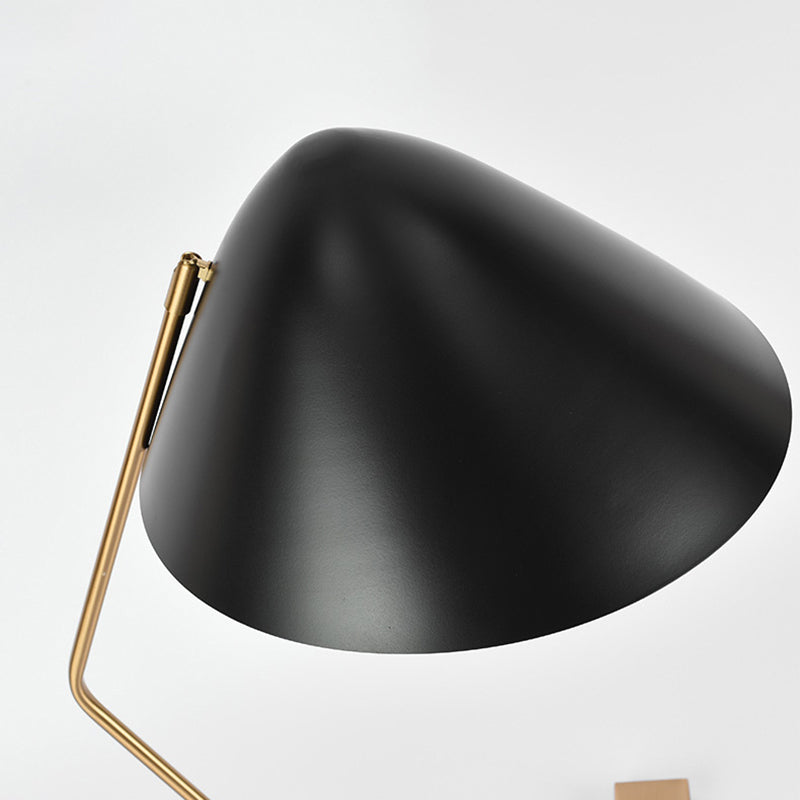 Conical Rectangle Curved Iron Table Lamp