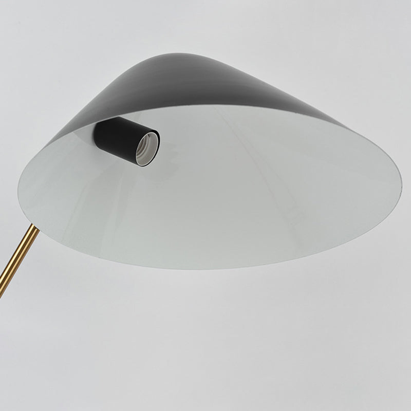 Conical Rectangle Curved Iron Table Lamp