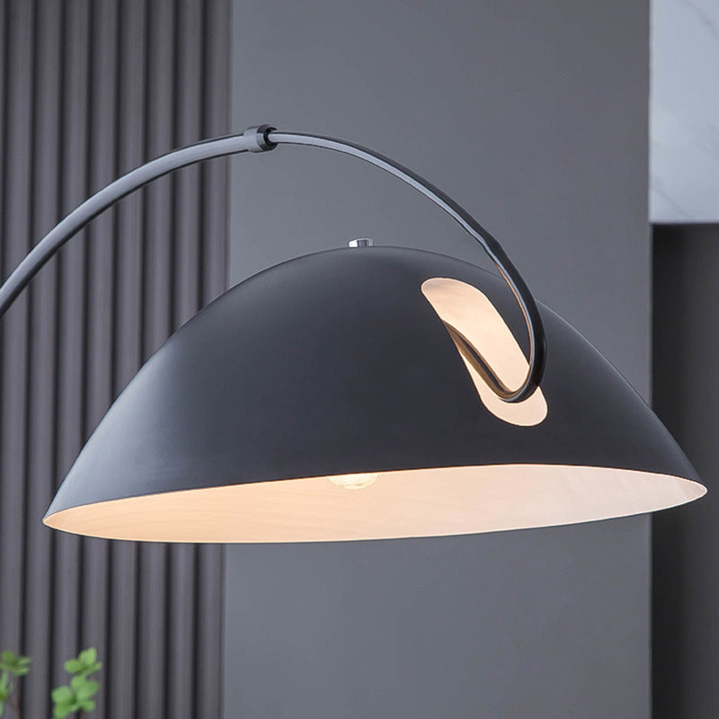 Semicircular Curved Iron Metal Floor Lamp