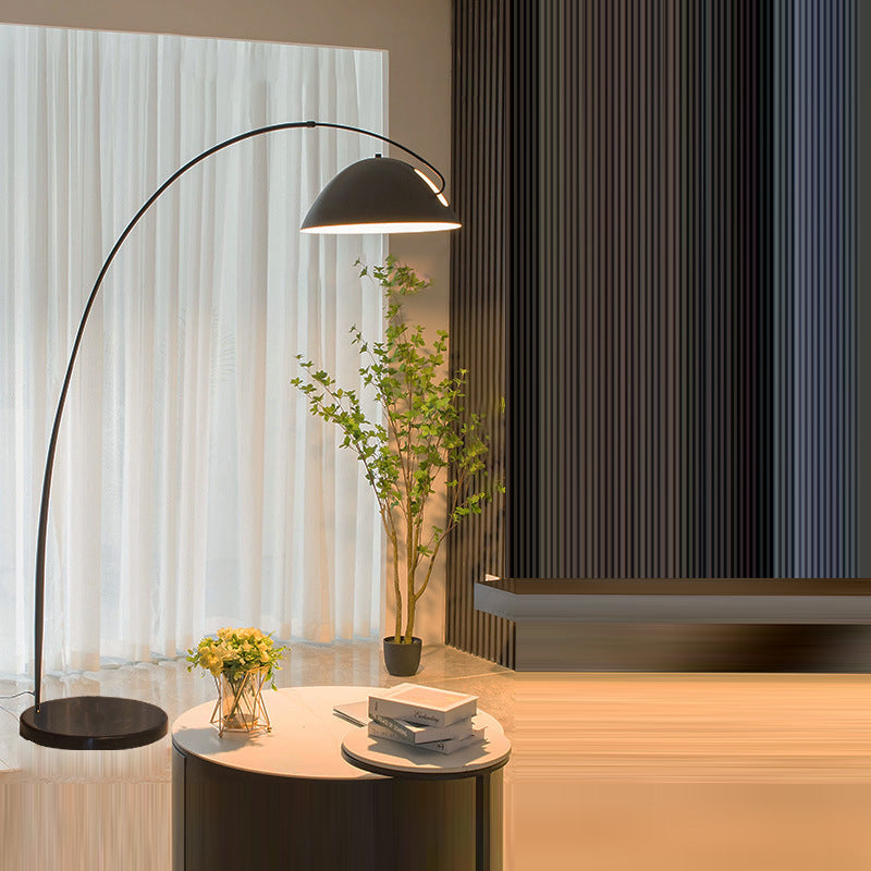 Semicircular Curved Iron Metal Floor Lamp