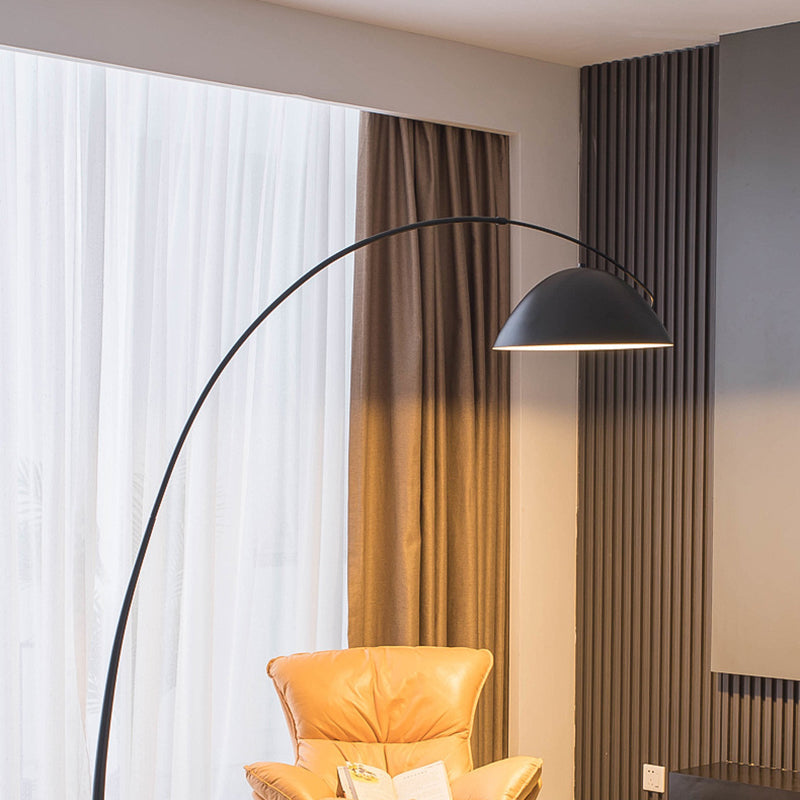 Semicircular Curved Iron Metal Floor Lamp