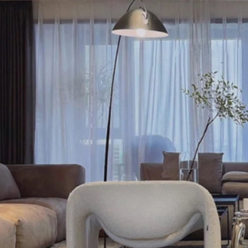 Semicircular Curved Iron Metal Floor Lamp