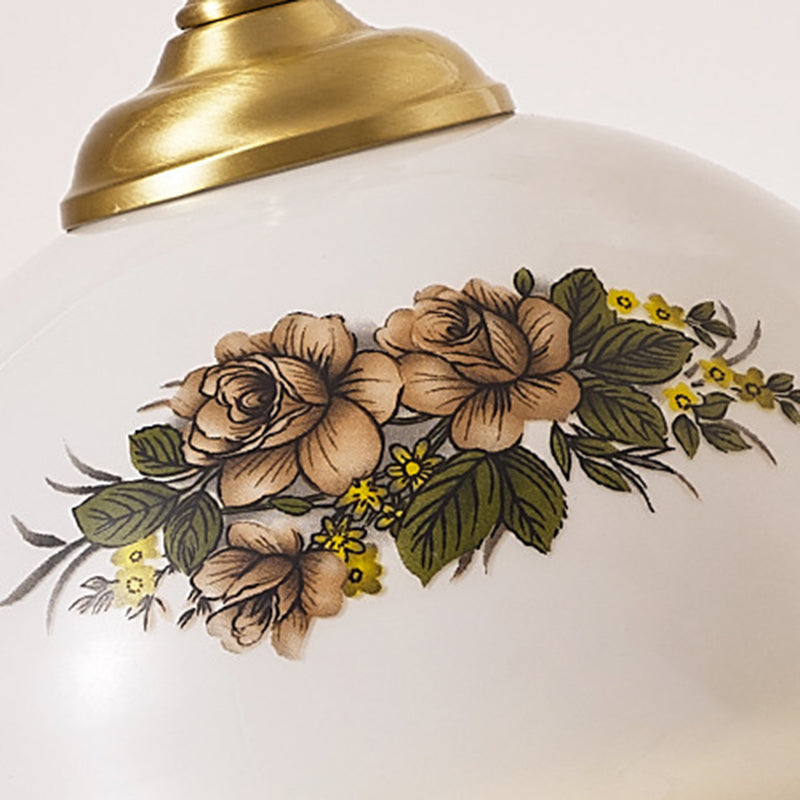 Lotus Curved Round Glass Table Lamp