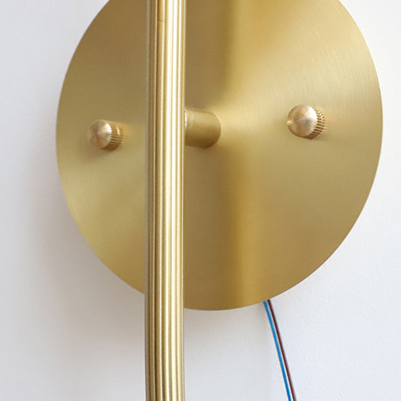 Long Flared Flower Glazed Wall Lamp