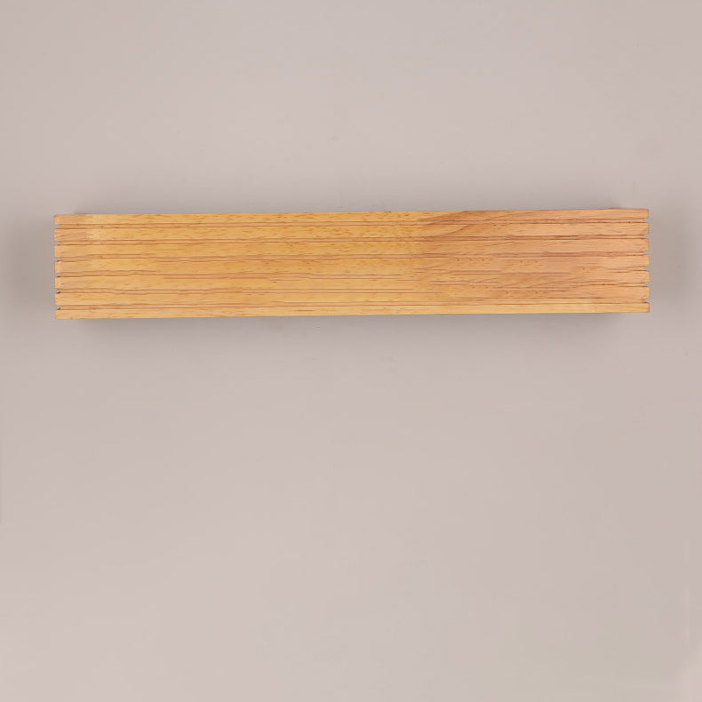Rectangle Strip Acrylic Wood Wall Lamp