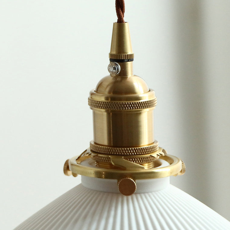Conical Folding Retractable Ceramic Wall Lamp