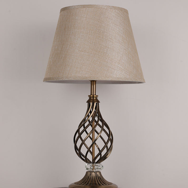 Hollow Round Bent Tube Table Lamp