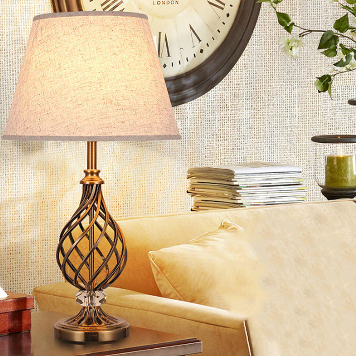 Hollow Round Bent Tube Table Lamp