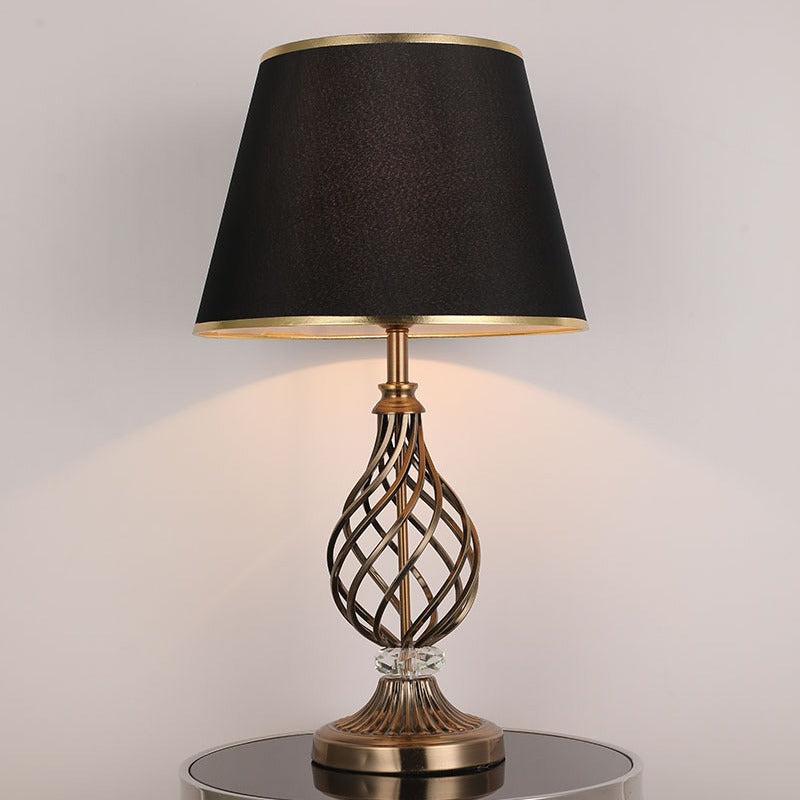 Hollow Round Bent Tube Table Lamp