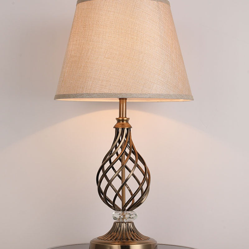 Hollow Round Bent Tube Table Lamp