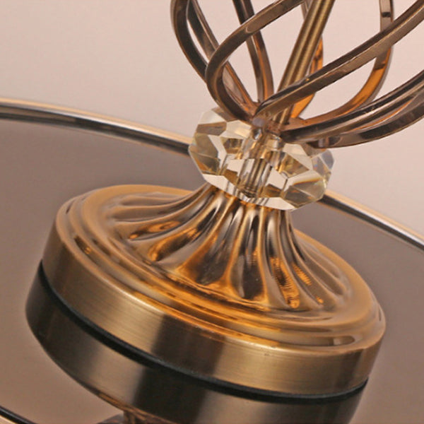 Hollow Round Bent Tube Table Lamp