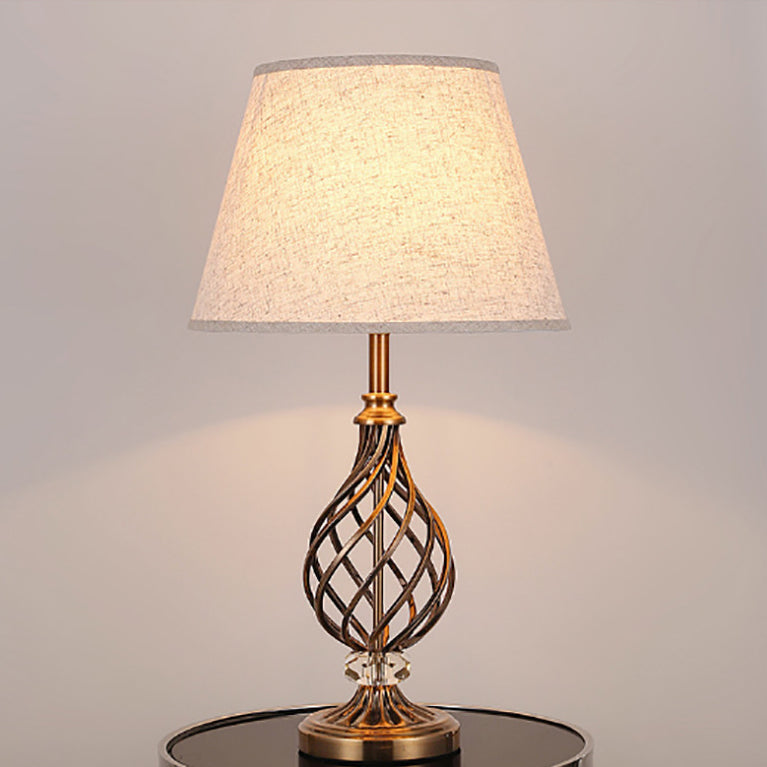 Hollow Round Bent Tube Table Lamp
