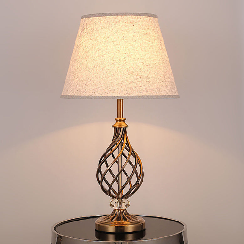 Hollow Round Bent Tube Table Lamp