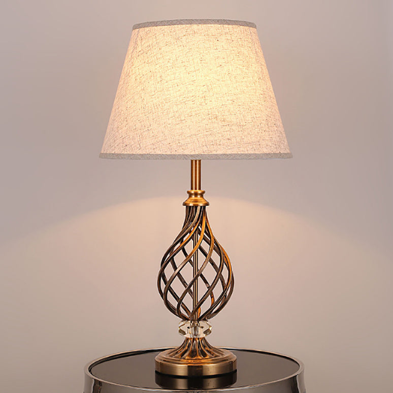 Hollow Round Bent Tube Table Lamp