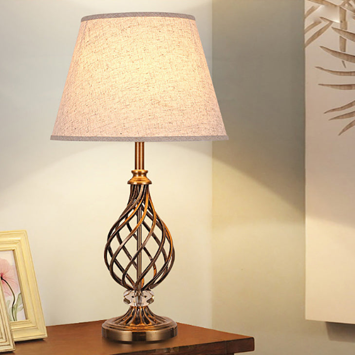 Hollow Round Bent Tube Table Lamp