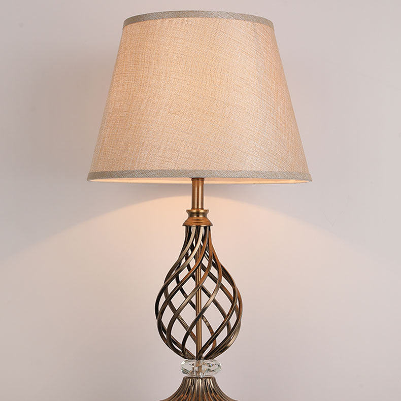 Hollow Round Bent Tube Table Lamp