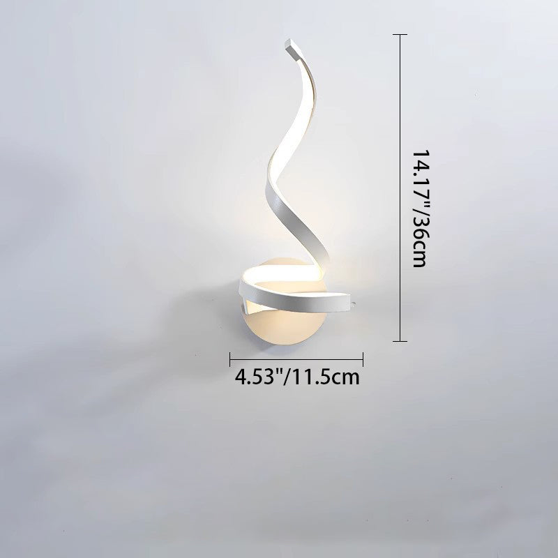 Curved Line Round Silicone Wall Lamp