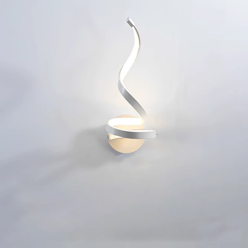 Curved Line Round Silicone Wall Lamp