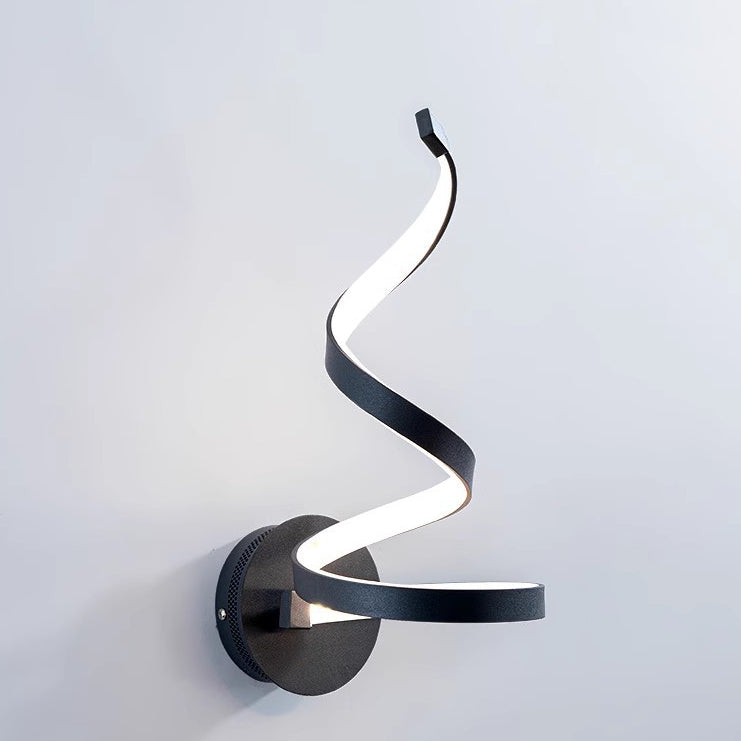 Curved Line Round Silicone Wall Lamp