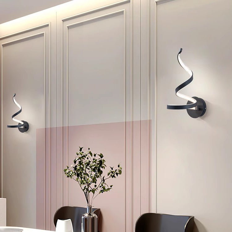 Curved Line Round Silicone Wall Lamp
