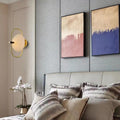 Round Curved Oval Glass Wall Lamp