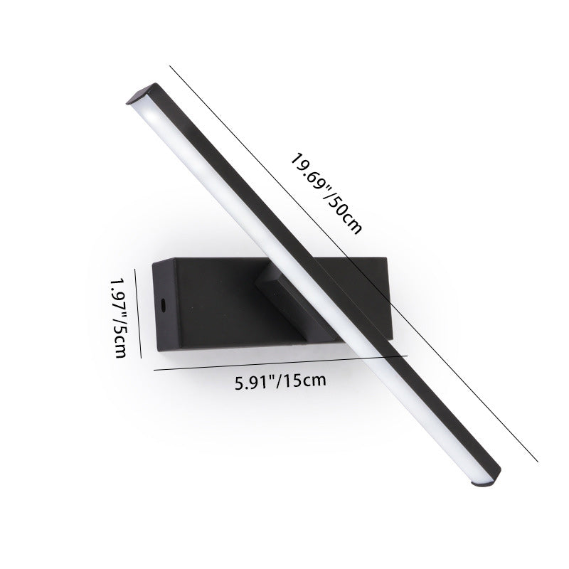 Long Rectangle Silicon Iron Wall Lamp