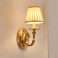 Curved Round Oval Fabric Wall Lamp